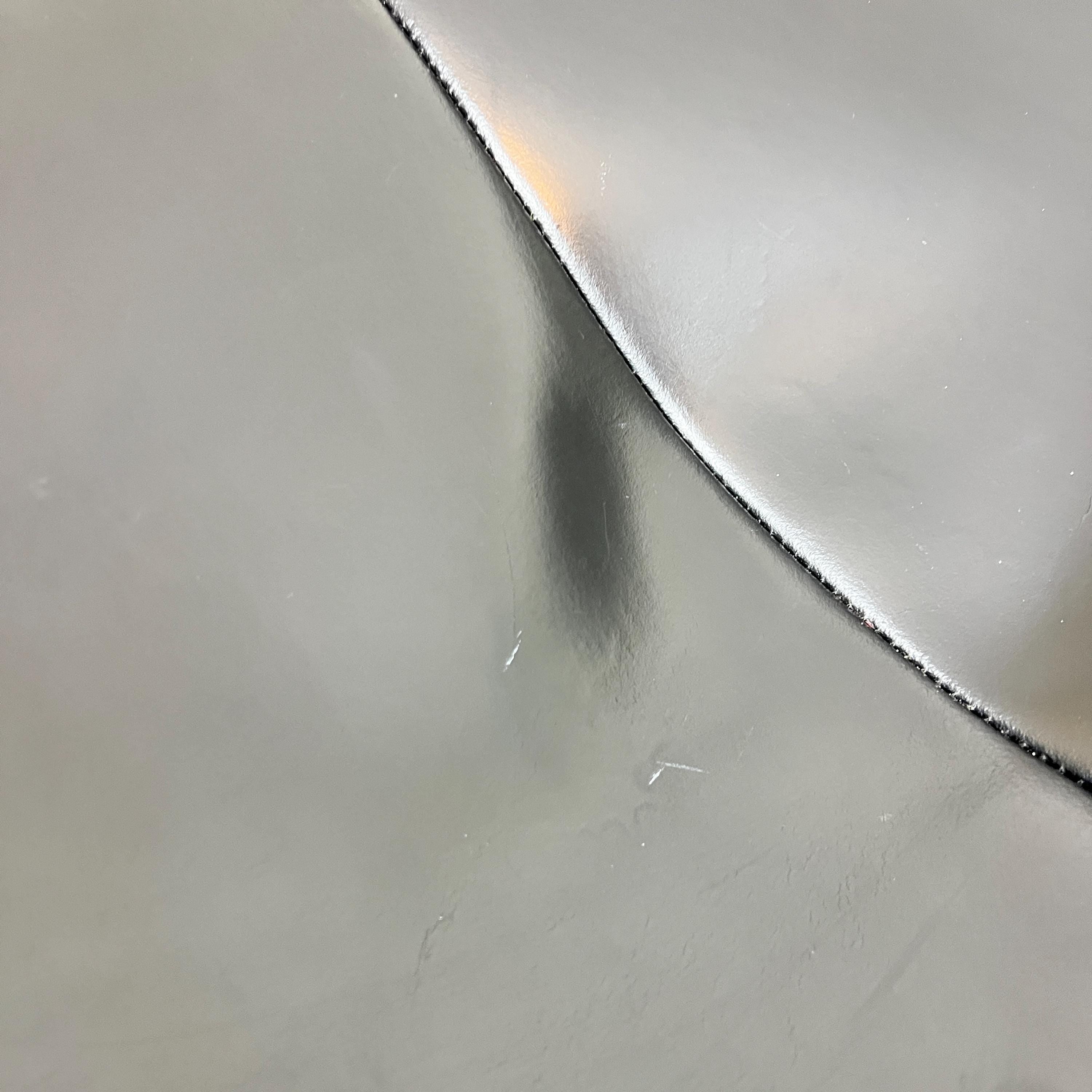 Vintage Habitat Black Leather Accent Chair by David Weeks