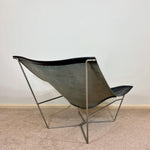 Load image into Gallery viewer, Vintage Habitat Black Leather Accent Chair by David Weeks
