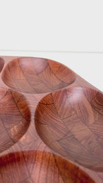Load and play video in Gallery viewer, Vintage Teak Lazy Susan &amp; Cheese Board Set
