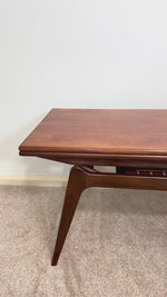 Load and play video in Gallery viewer, BC Møbler Danish Teak Elevator Table — Coffee Table to Dining Table
