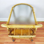 Load image into Gallery viewer, Vintage Bamboo Drinks Trolley by Angrave&#39;s Invincible view from top
