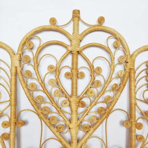 Rattan Single Headboard close up middle part