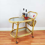 Load image into Gallery viewer, Vintage Bamboo Drinks Trolley by Angrave&#39;s Invincible front
