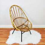 Load image into Gallery viewer, Franco Albini style Vintage Rattan Egg Chair
