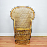 Load image into Gallery viewer, Vintage Peacock Chair front distant
