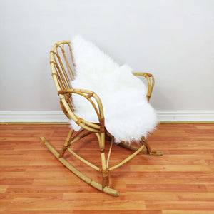 Bamboo Rocking Chair with sample matt