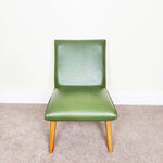 Load image into Gallery viewer, 1960s Green Lounge Easy Chair Mid Century front view image
