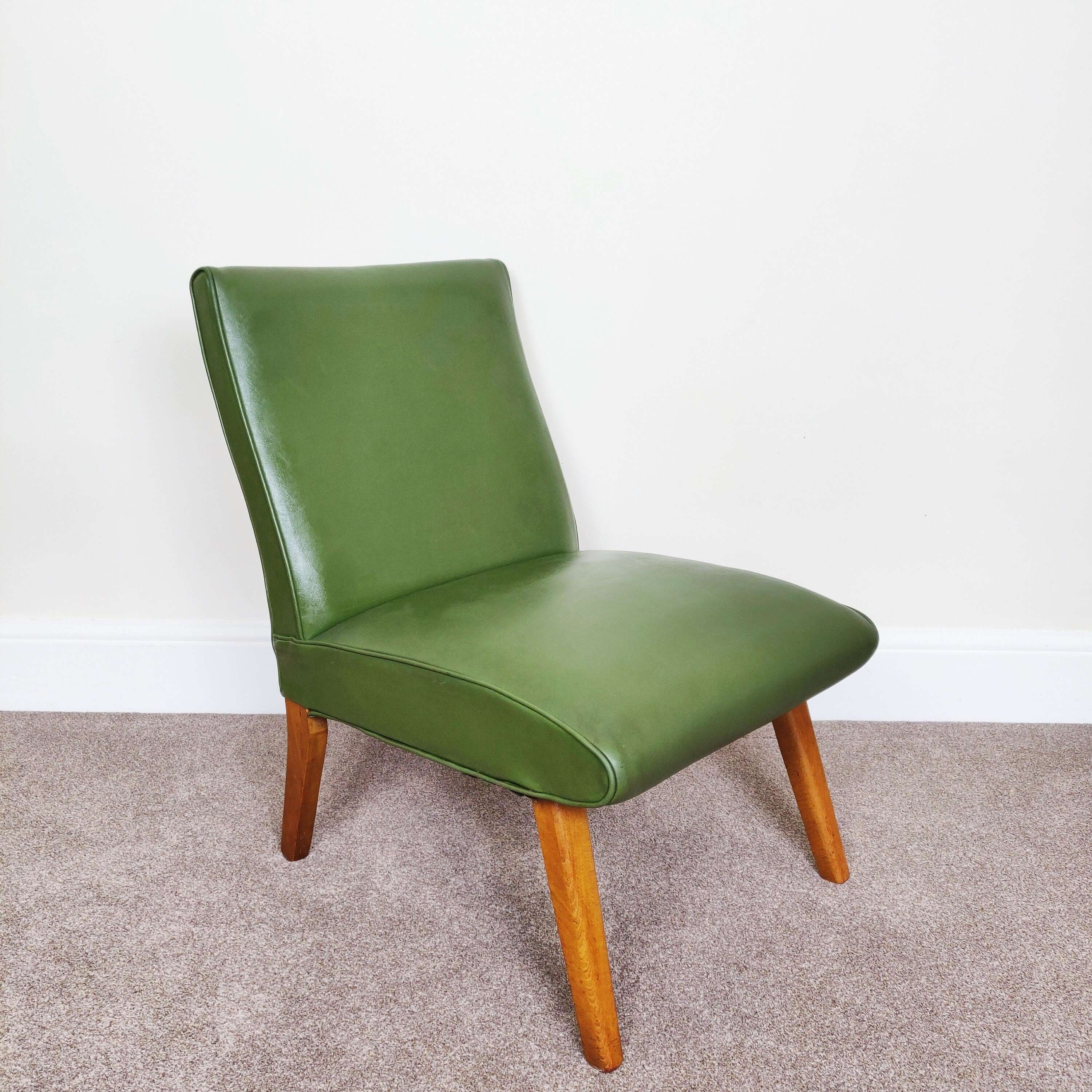 1960s Green Lounge Easy Chair Mid Century Modern second image