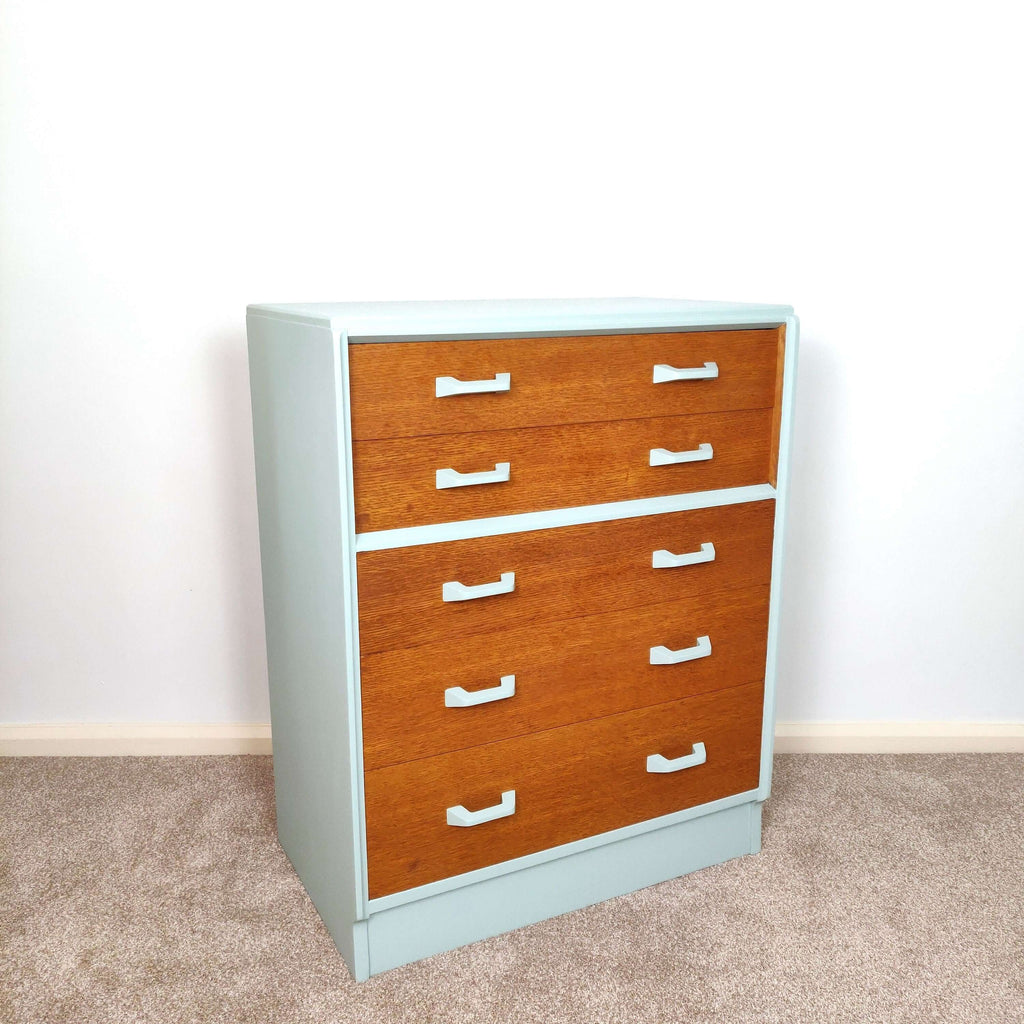 Mid Century Chest of Drawers front angle