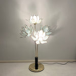 Load image into Gallery viewer, Mid Century Lotus Floor Lamp, Hollywood Regency Brass Standard Lamp
