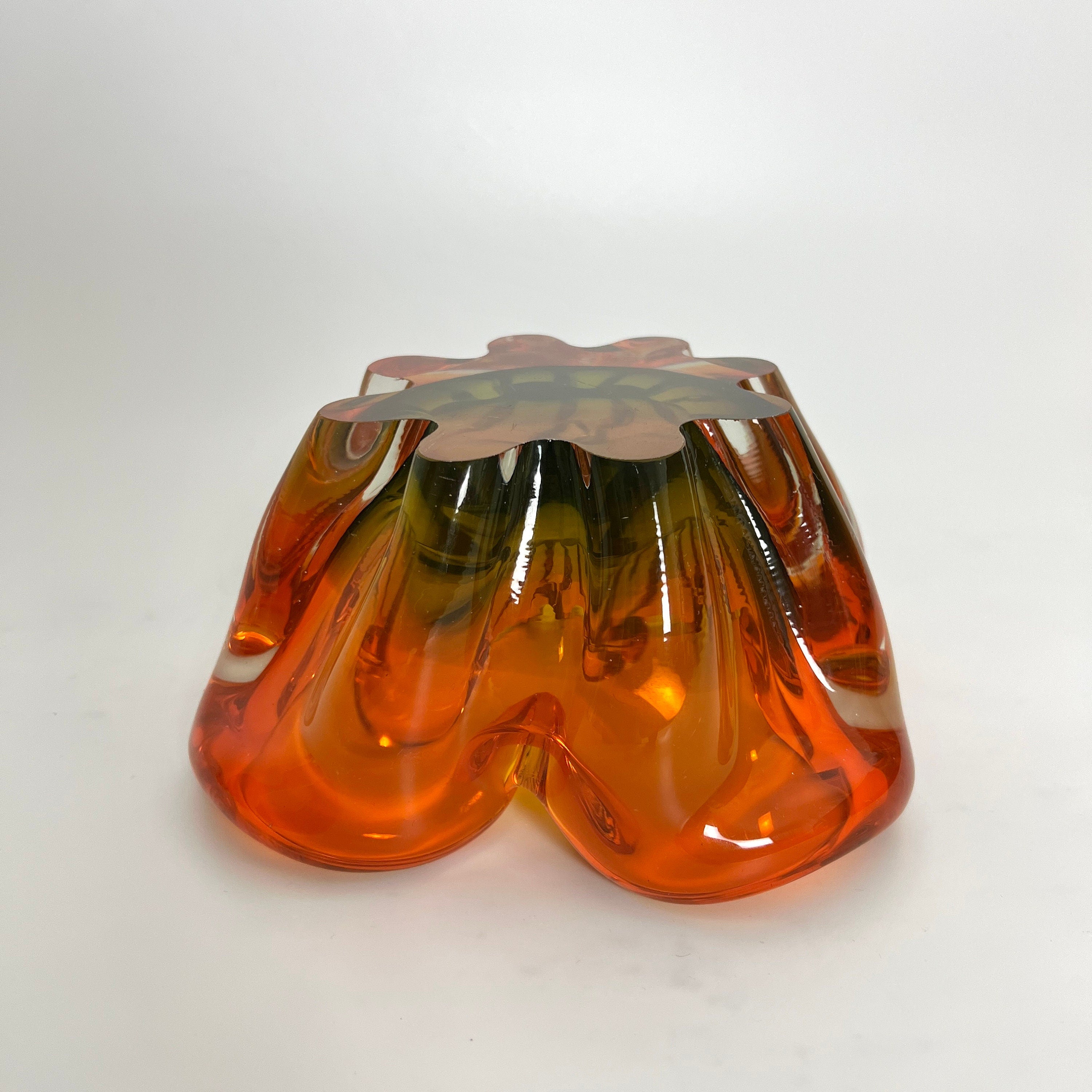 Mid Century Sanyu Glass Bowl - Vintage Japanese Glass Dish