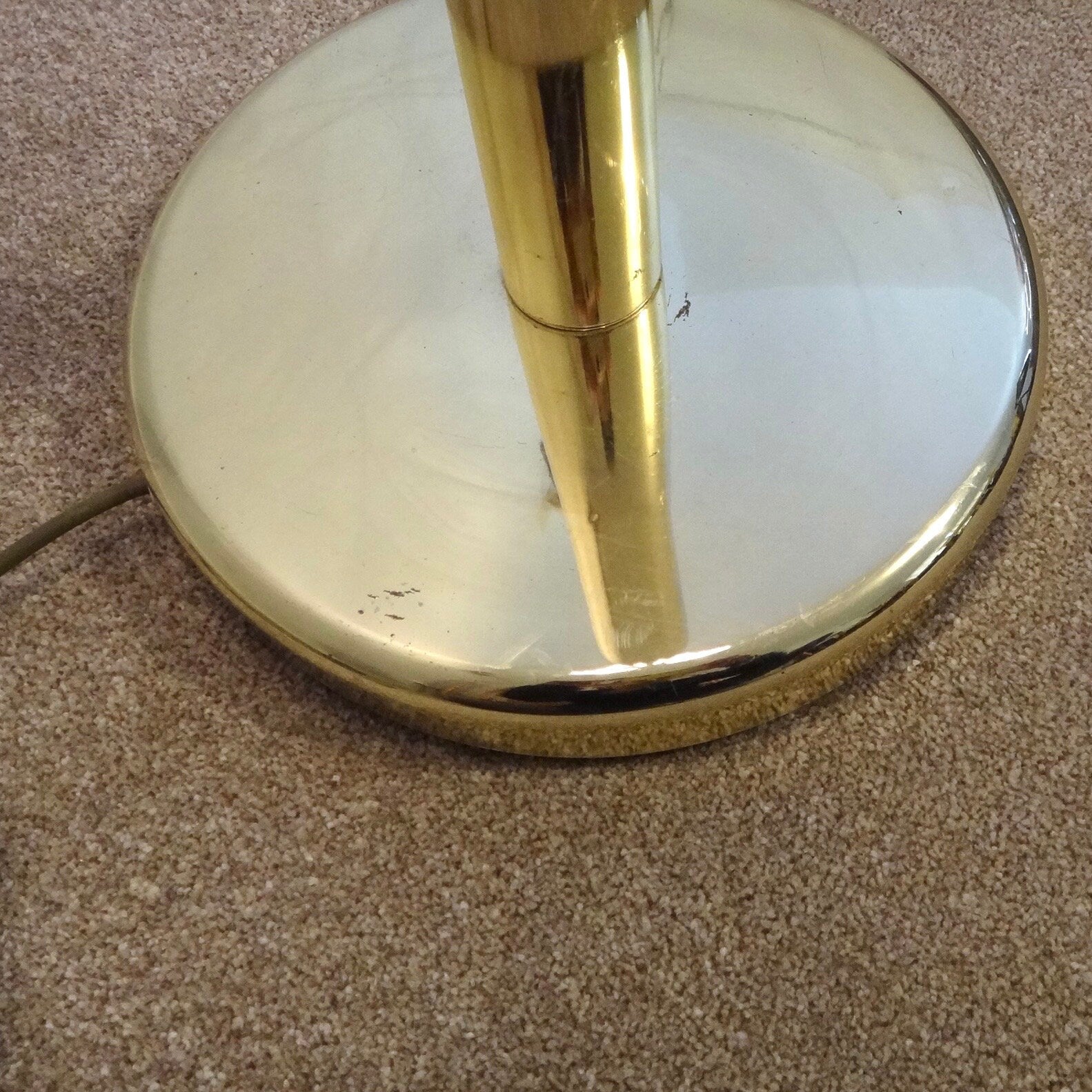 Mid Century Tulip Flower Floor Lamp, Hollywood Regency Brass Standard Lamp