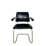 Load image into Gallery viewer, Vintage Tubular Cantilever Chair, Cesca Style Black Chair
