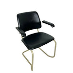 Load image into Gallery viewer, Vintage Tubular Cantilever Chair, Cesca Style Black Chair
