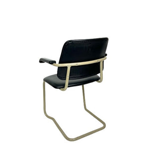 Vintage Tubular Cantilever Chair, Cesca Style Black Chair