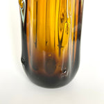 Load image into Gallery viewer, Japanese Mid Century Handmade Brown Glass Vase
