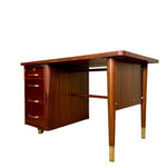 Load image into Gallery viewer, Mid Century Abbess Executive Desk, Vintage Writing Table Home Office 1960s
