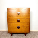 Load image into Gallery viewer, Mid Century Stonehill Teak Chest of Drawers
