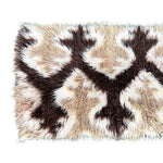 Load image into Gallery viewer, 180 cm Vintage Brown Cream Beige Wool High pile Flokati Rug 70s
