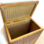 Load image into Gallery viewer, Original Lloyd Loom Lusty Vintage Gold  Bronze Laundry Linen Basket , Bedside table
