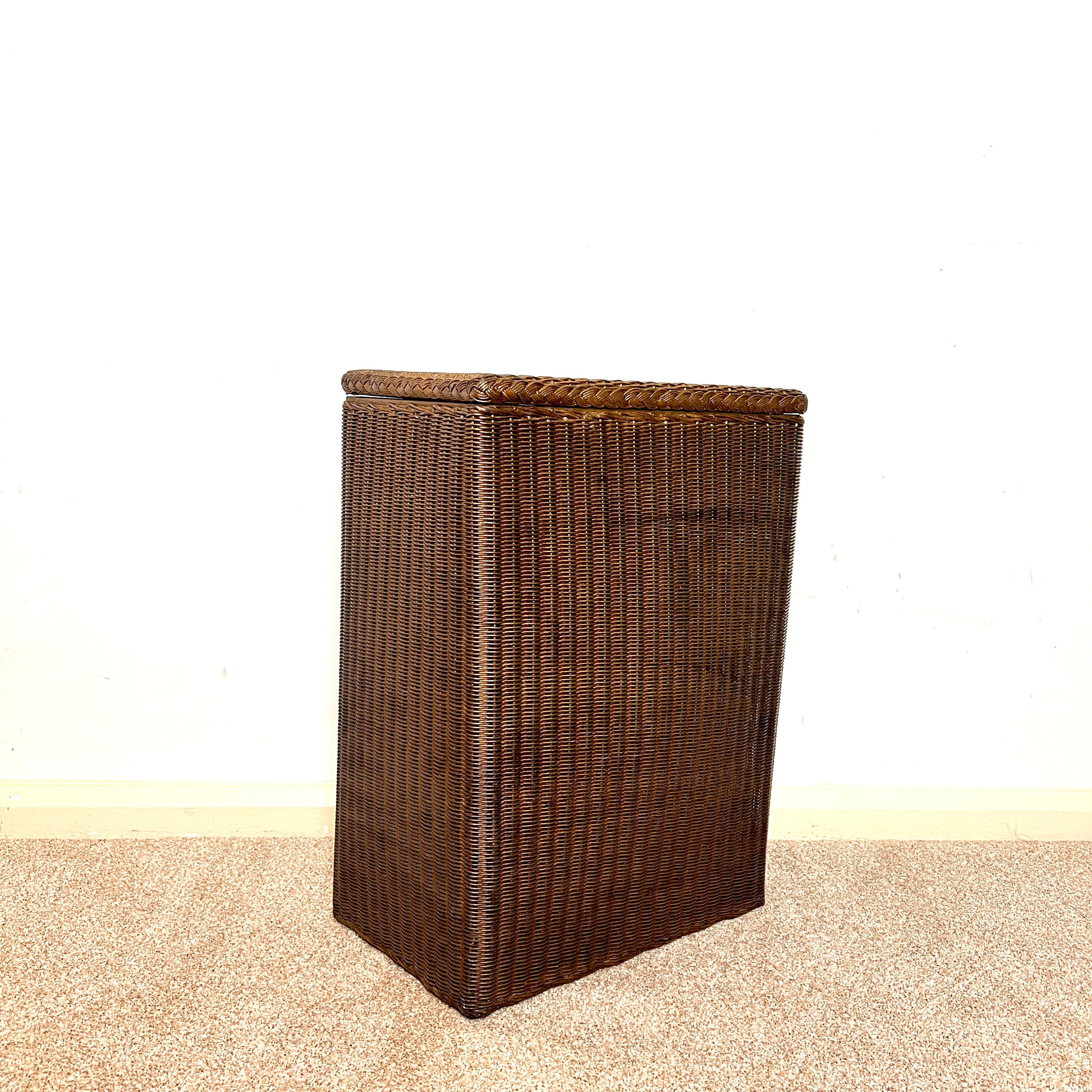 Original Lloyd Loom Lusty Vintage Gold  Bronze Laundry Linen Basket , Bedside table