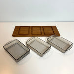 Load image into Gallery viewer, Mid Century Teak Danish Nibbles Dish, Snack Serving Tray
