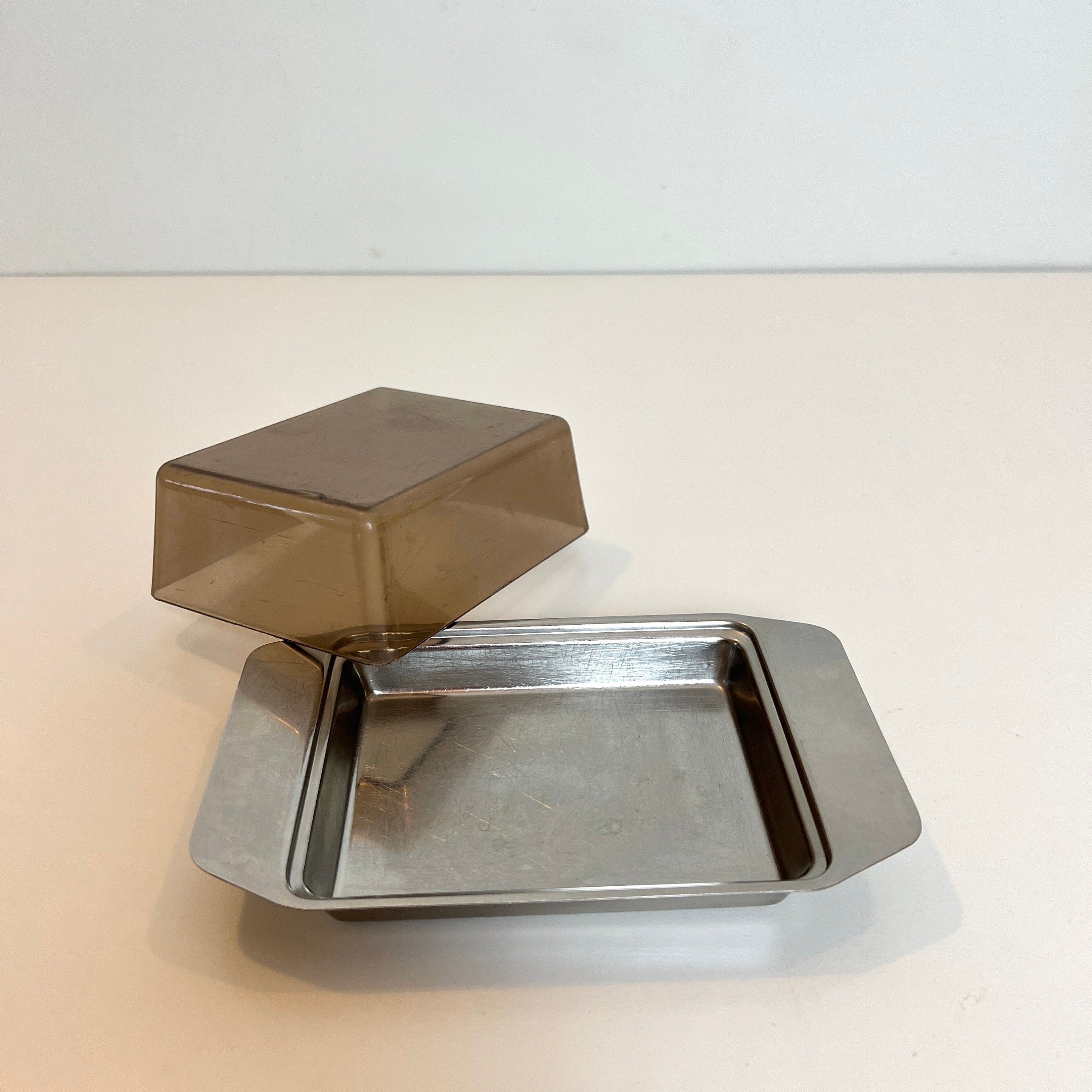 Mid Century Butter Dish with Lid